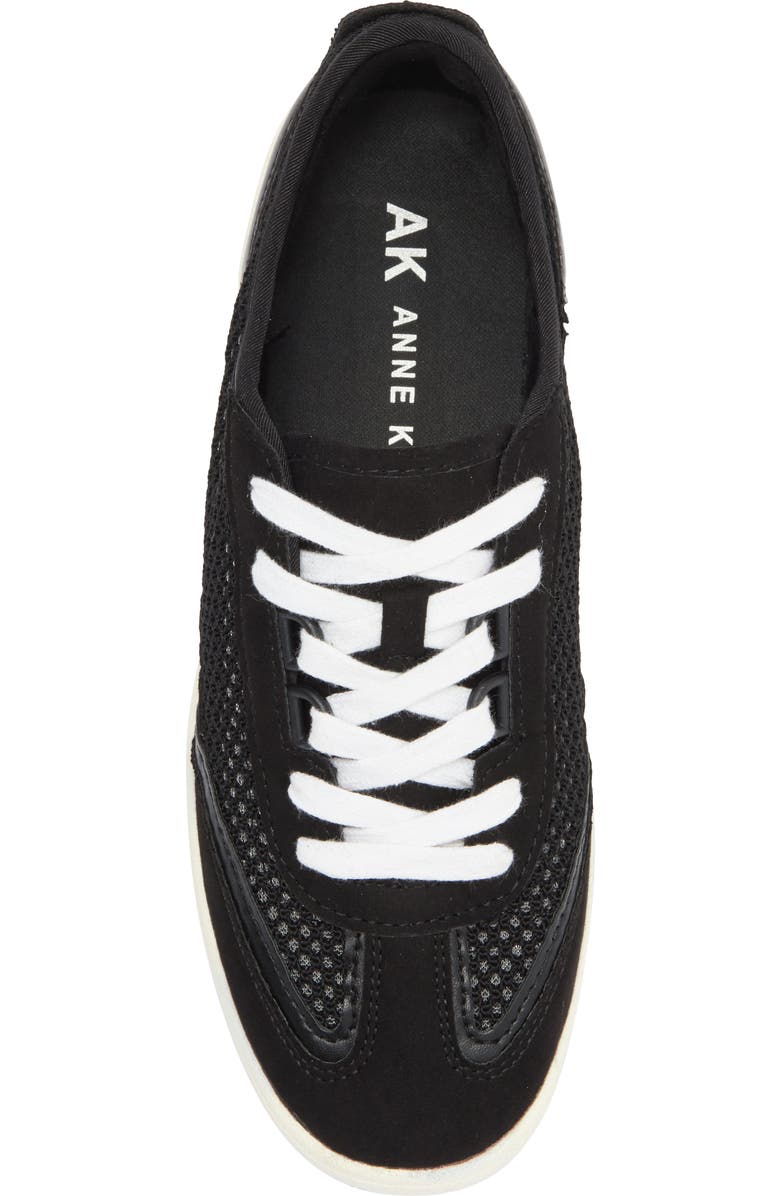 Anne Klein Adriela Low Top Sneaker, Alternate, color, Black Mesh