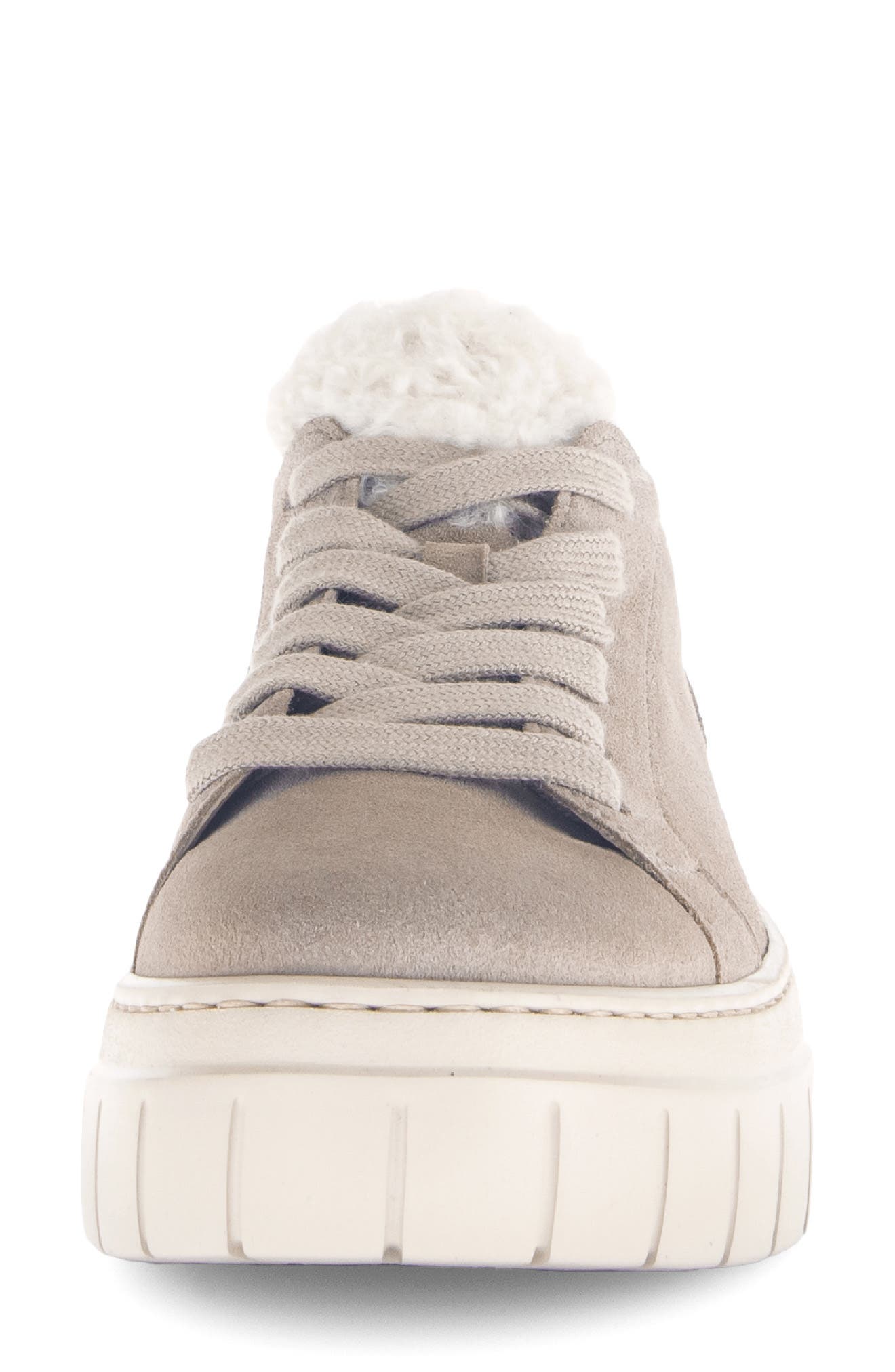 Gabor 73.221 Faux Fur Lined Platform Sneaker, Alternate, color, Silk