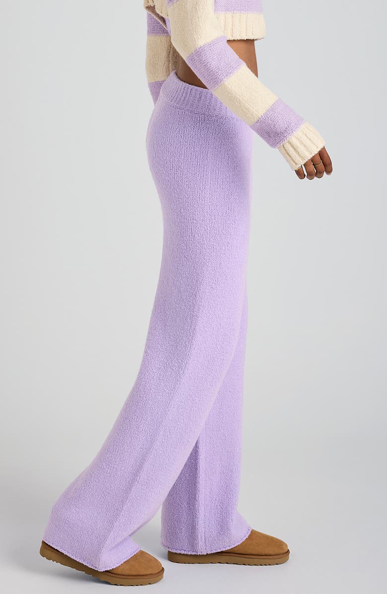 Florence by Mills Mid Rise Wide Leg Knit Pants, Alternate, color, Millie Lavender