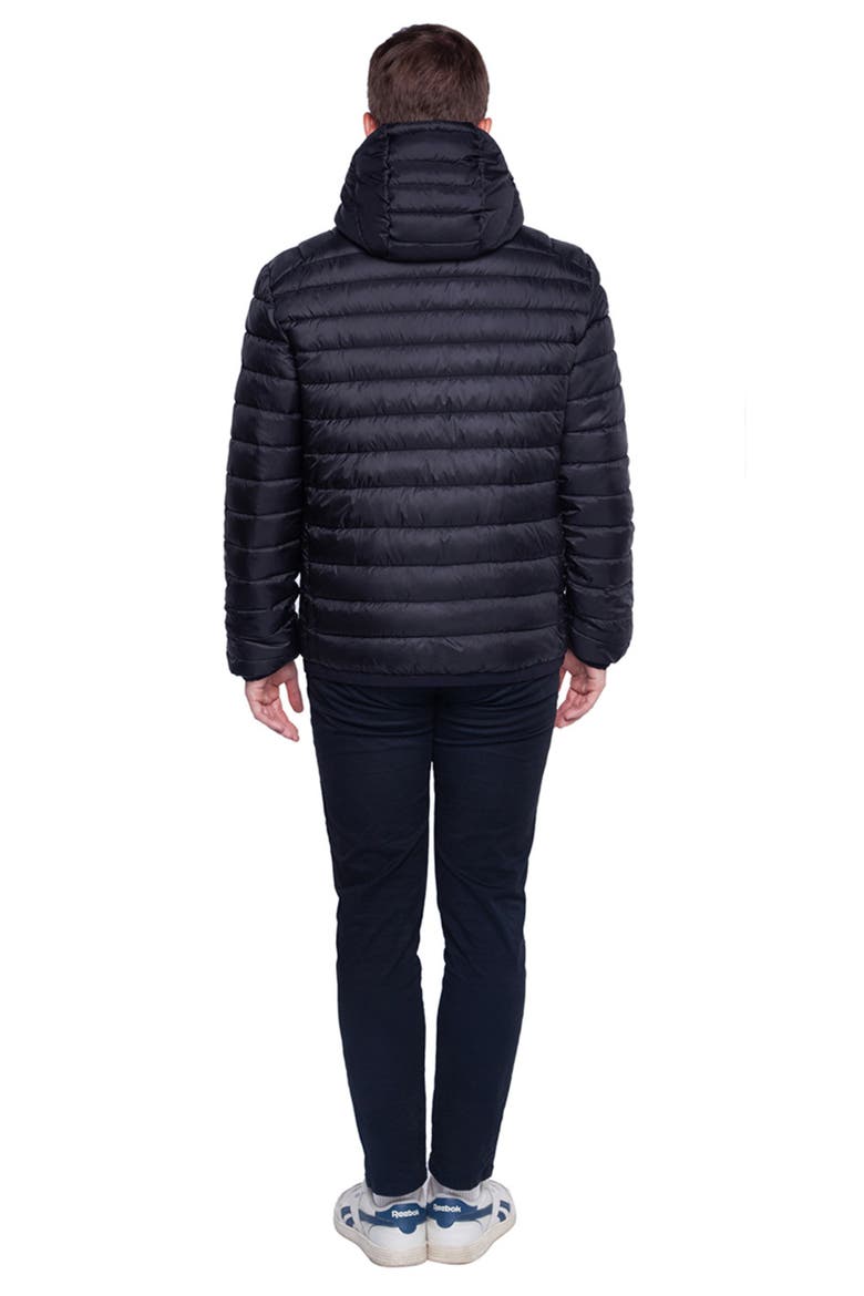 Lightweight Quilted Hooded Puffer Jacket, Alternate, color, Very Black