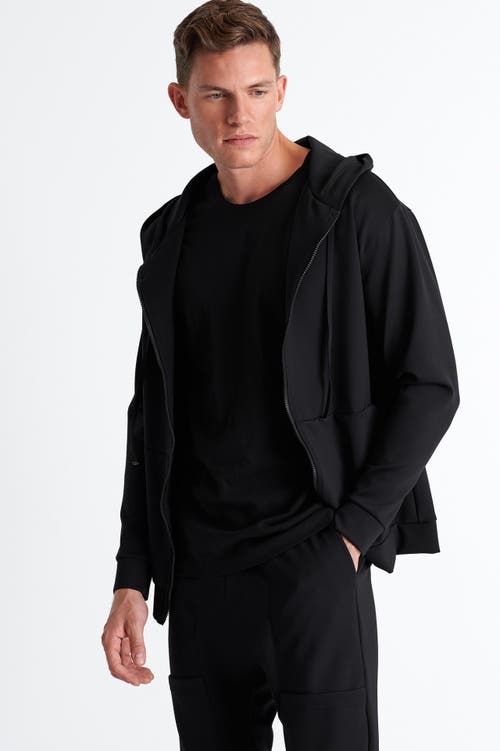 Shan Microfiber Crew Neck T-shirt In Black