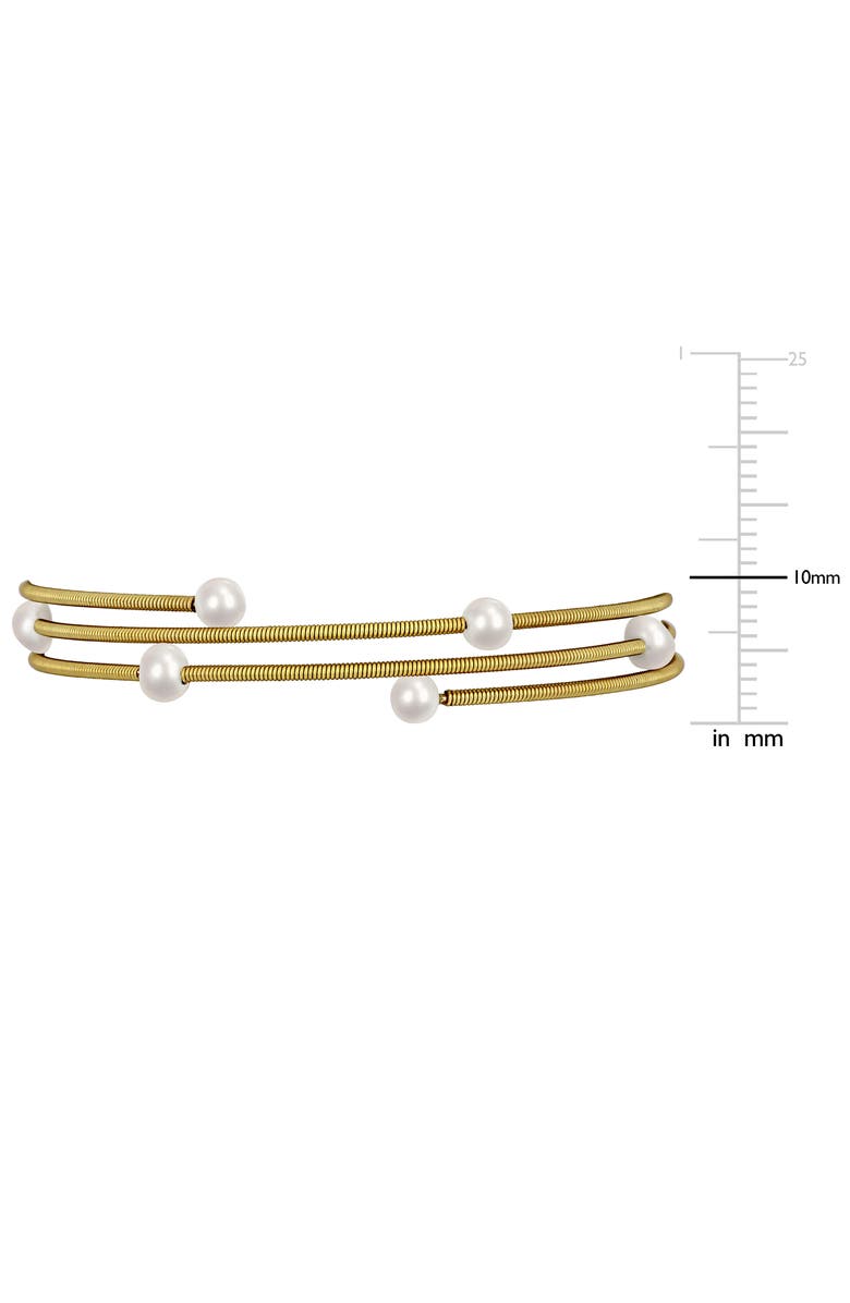 DELMAR Cultured Pearl Coiled Wrap Bracelet, Alternate, color, 