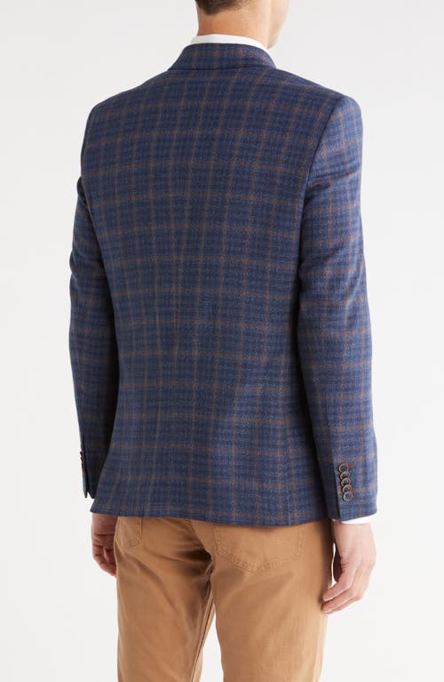 Soul Of London Fancy Plaid Blazer In Blue
