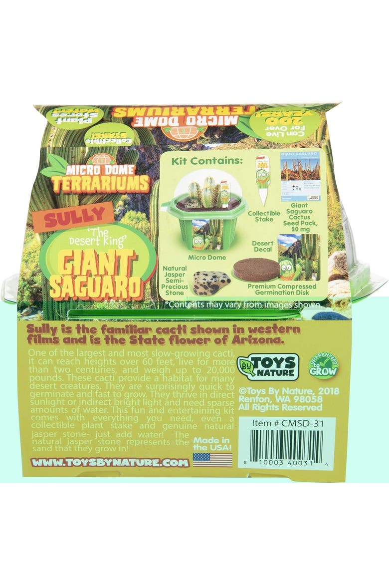 Sully the Desert King Giant Saguaro - Indoor Micro-Gardening Kit, Alternate, color, None