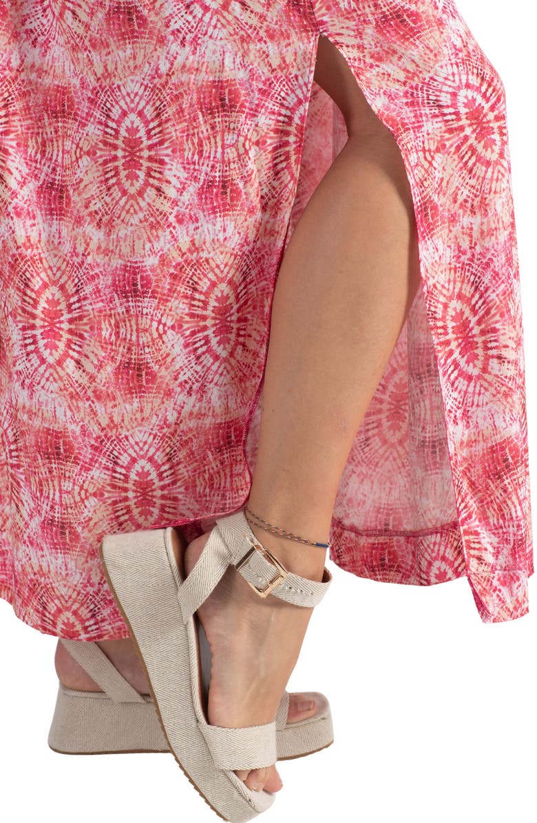 Cache Coeur Soleil Maternity/Nursing Sundress, Alternate, color, Coral