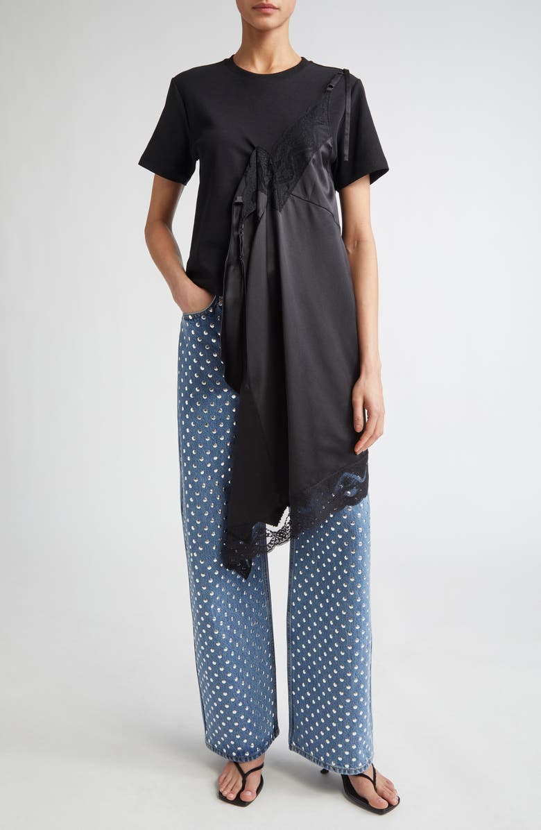 MONSE Deconstructed Lingerie T-Shirt, Alternate, color,