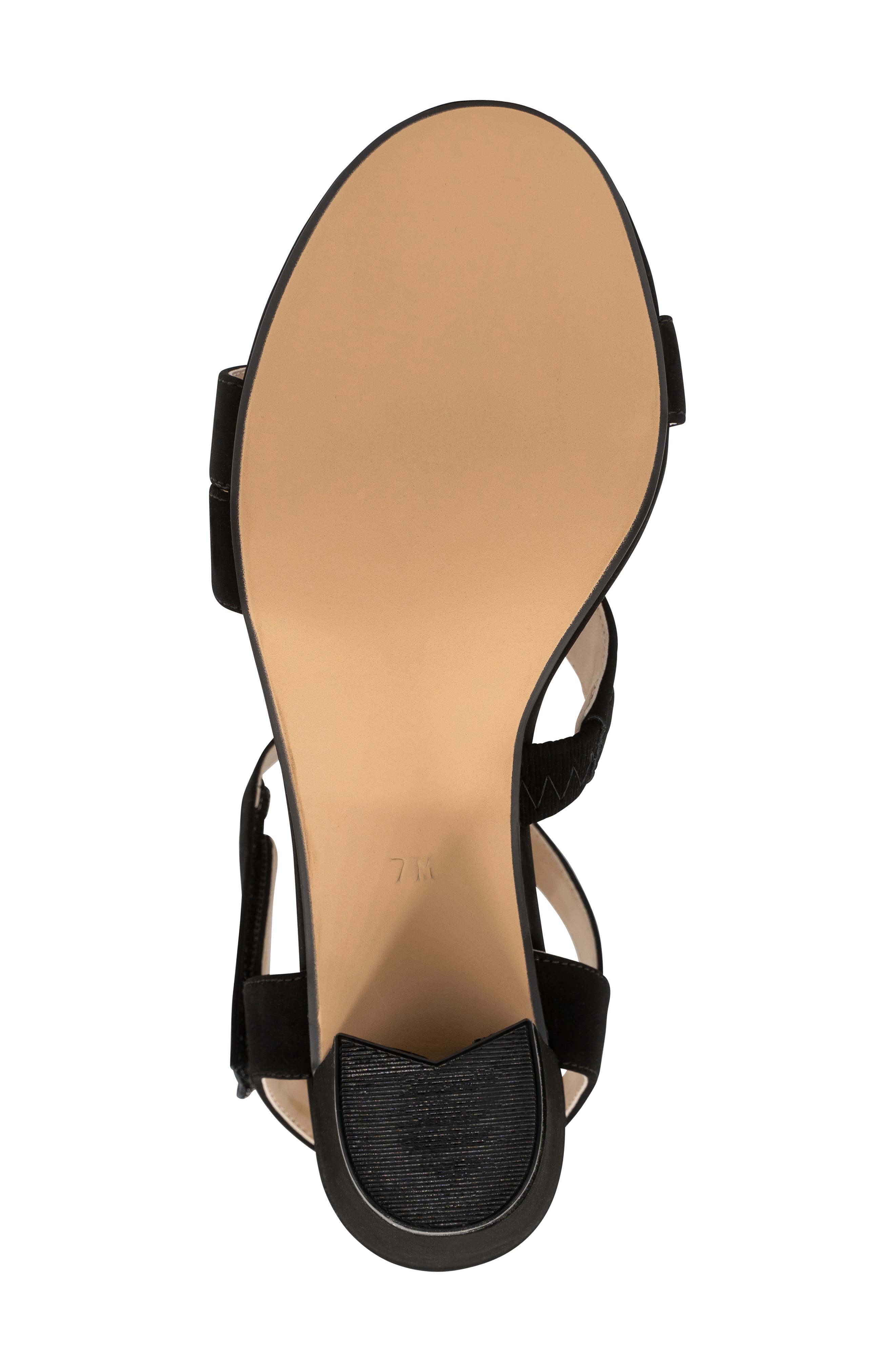 Touch Ups Lucille Ankle Strap Sandal, Alternate, color, Black