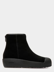 Bally Curling Bootie in Suede