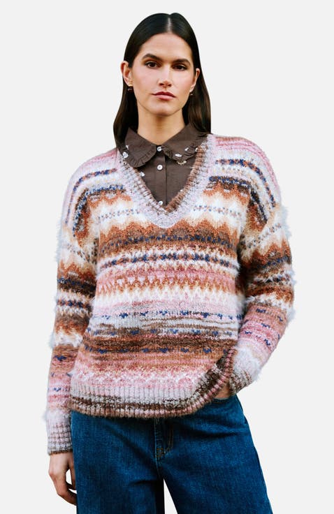 Fairisle Ralexed Boucle Jumper