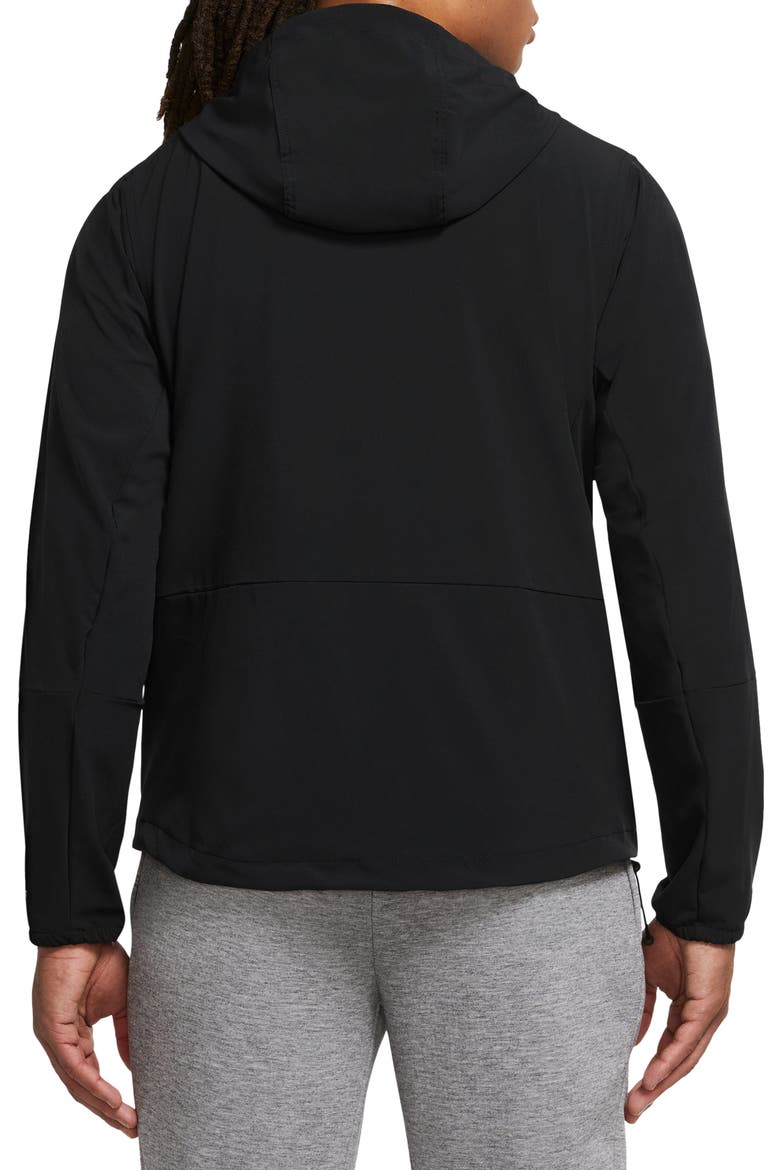 Repel Unlimited Dri-FIT Hooded Jacket, Alternate, color, 010 BLACK/BLACK
