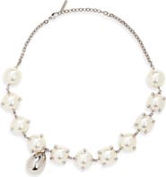 Givenchy Spiky Faux Pearl Necklace