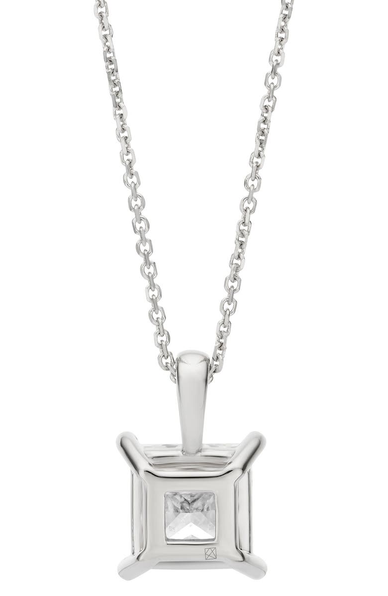 LIGHTBOX Lab-Grown Princess Cut Diamond Pendant Necklace, Alternate, color, 