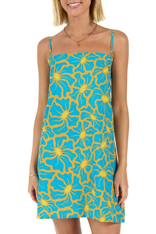 Kenny Flowers The 1979 - Sunset Mini Dress in Teal at Nordstrom, Size X-Large