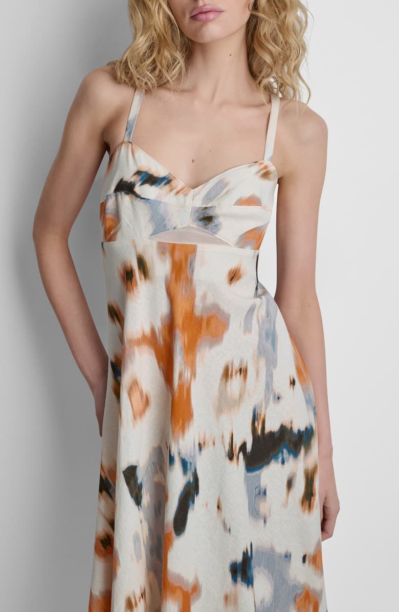 DKNY Abstract Print Sundress, Alternate, color, Sunburst Floral