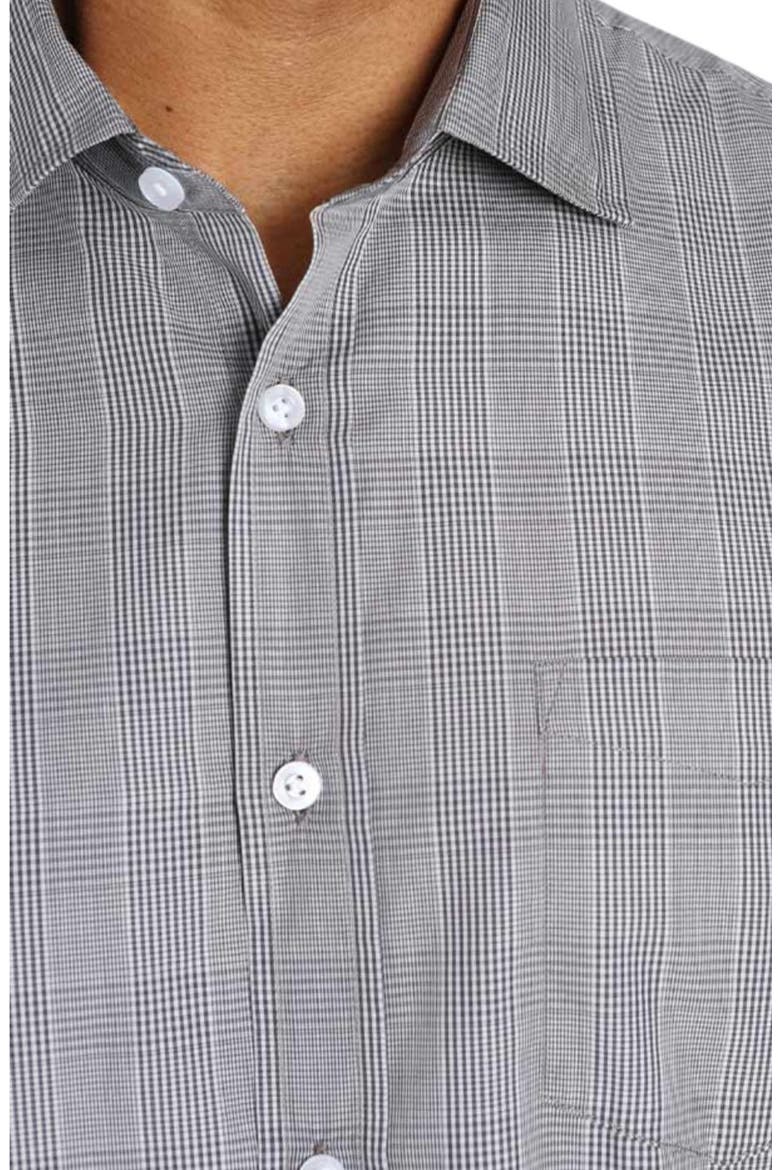 Hayati Glen Plaid Cotton Button-Up Shirt, Alternate, color, GREY GLEN PLAID