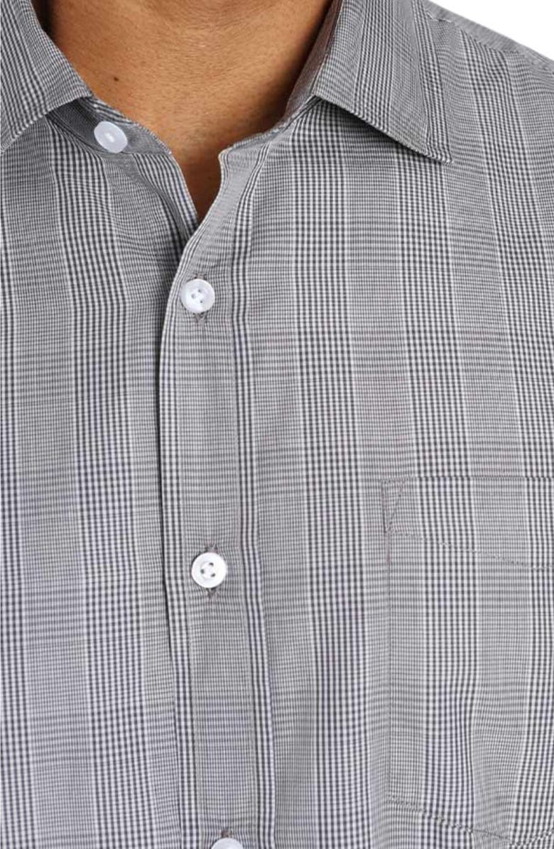 JACHS Hayati Glen Plaid Cotton Button-Up Shirt, Alternate, color, Grey Glen Plaid