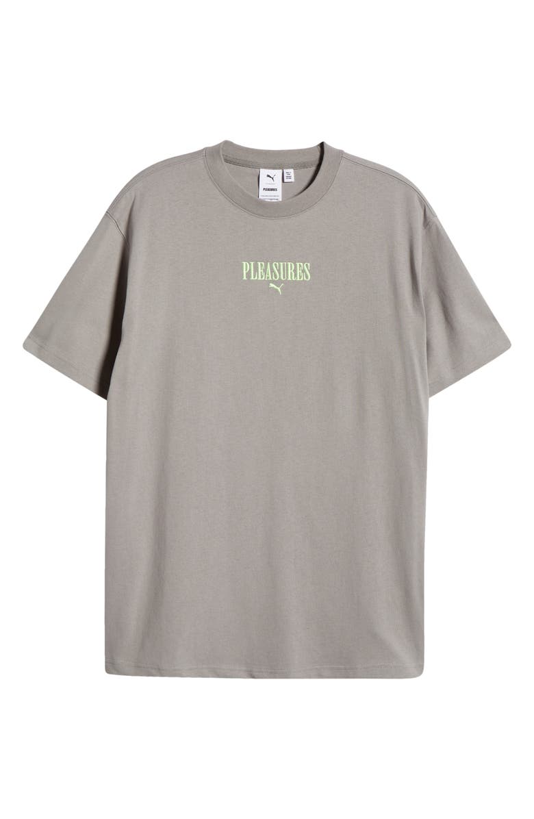 PUMA x PLEASURES Logo T-Shirt, Alternate, color, 