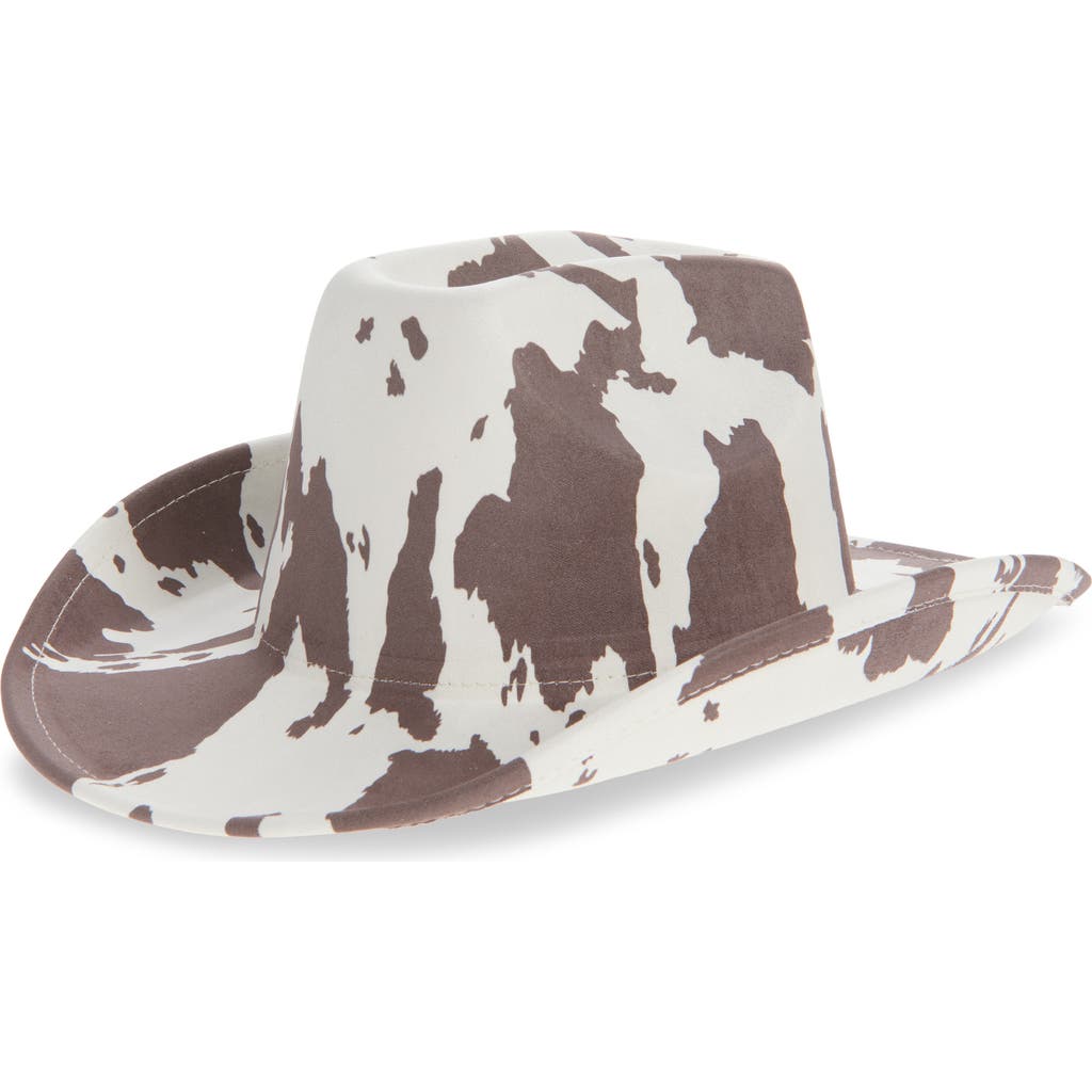 Tasha Cow Print Western Cowboy Hat
