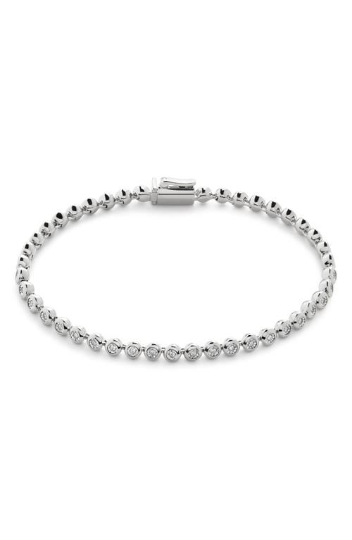Monica Vinader Diamond Bracelet In Sterling Silver