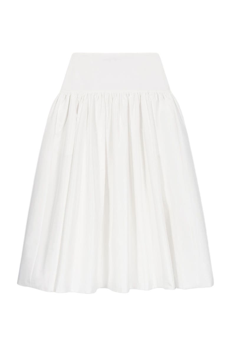 Long taffeta skirt, Alternate, color, White