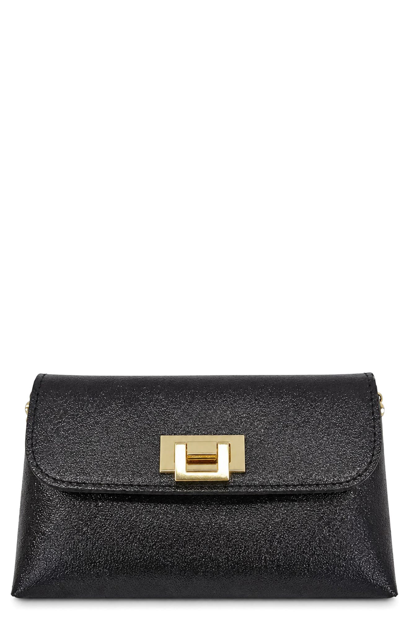 Cecilia Metallic Leather Clutch