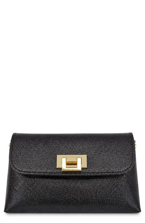 Cecilia Metallic Leather Clutch