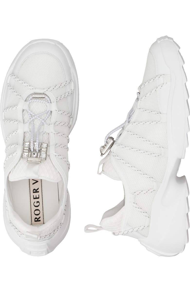 Roger Vivier Viv' Zag Sneaker, Alternate, color, Bianco