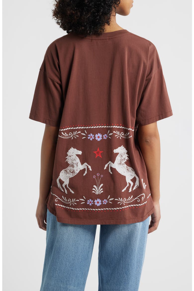 Prairie Horse Cotton Graphic T-Shirt, Alternate, color, NUTMEG