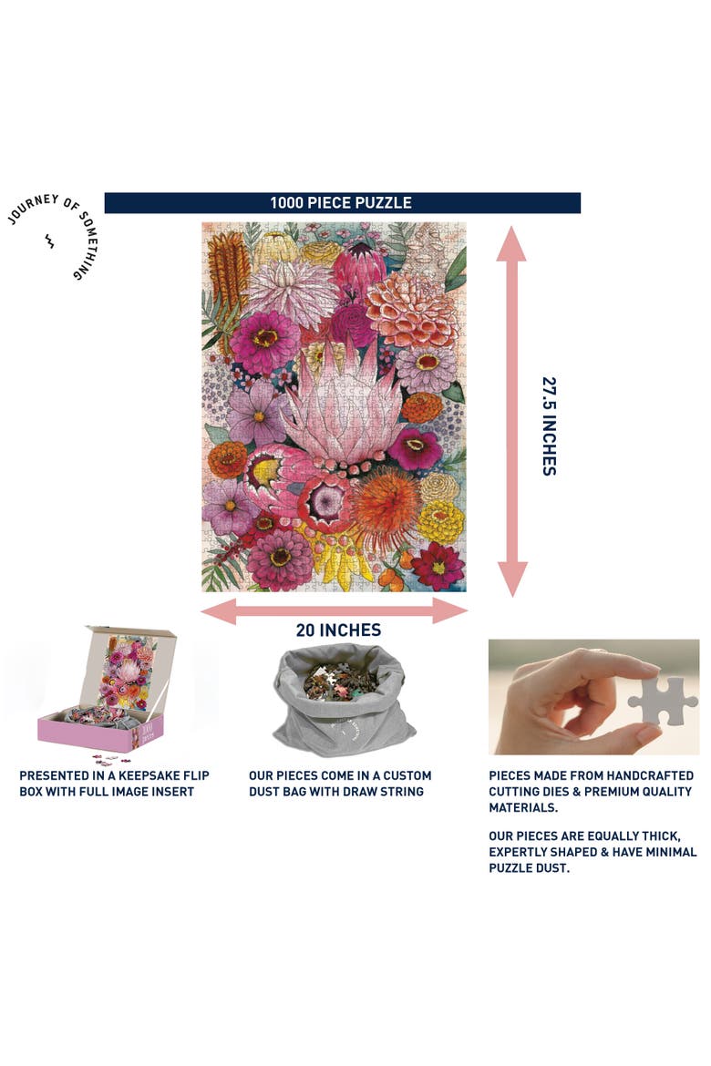 Jade, 1000 Piece Puzzle, Floral Arrangement Scene,, Alternate, color, Multicolored