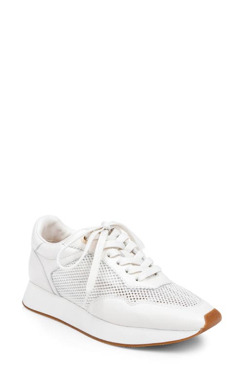 L'agence Deepa Mixed Media Running Sneaker In White