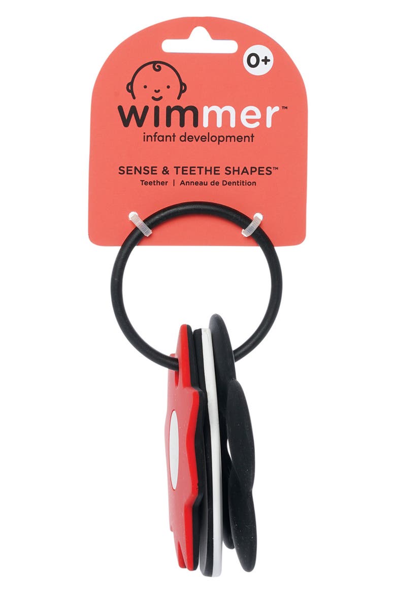 Wimmer Sense & Explore Shapes Teether, Alternate, color, MULTI-COLOR