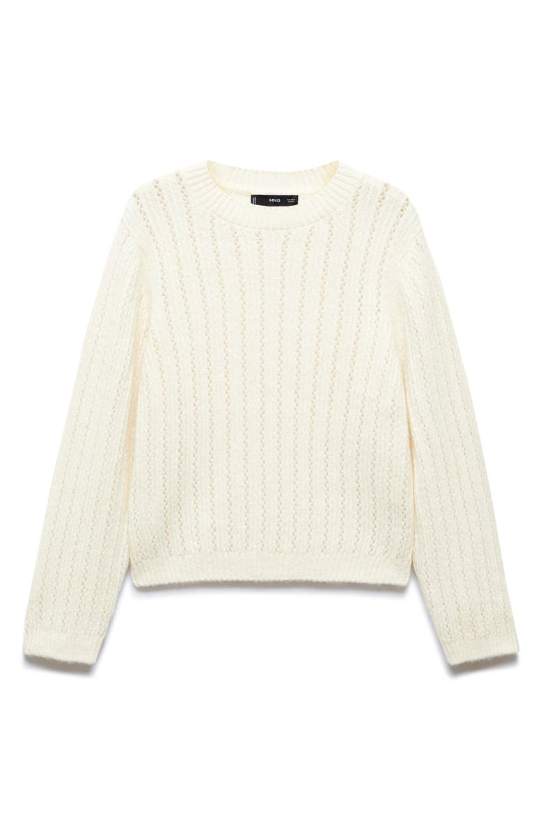 MANGO Openwork Sweater, Alternate, color,