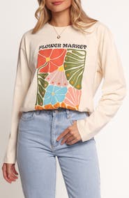 Petal & Pup Flower Market Long Sleeve Graphic T-Shirt