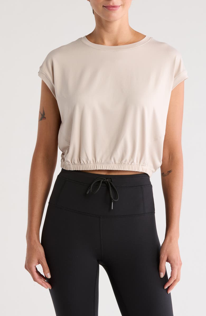 YOGALICIOUS Supersoft Free Flow Crop Tank, Main, color, 