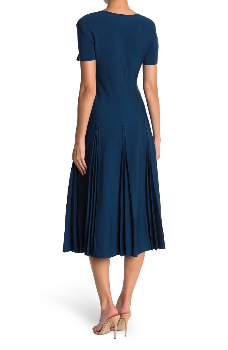 FERRAGAMO Pleated Wool Dress, Alternate, color,
