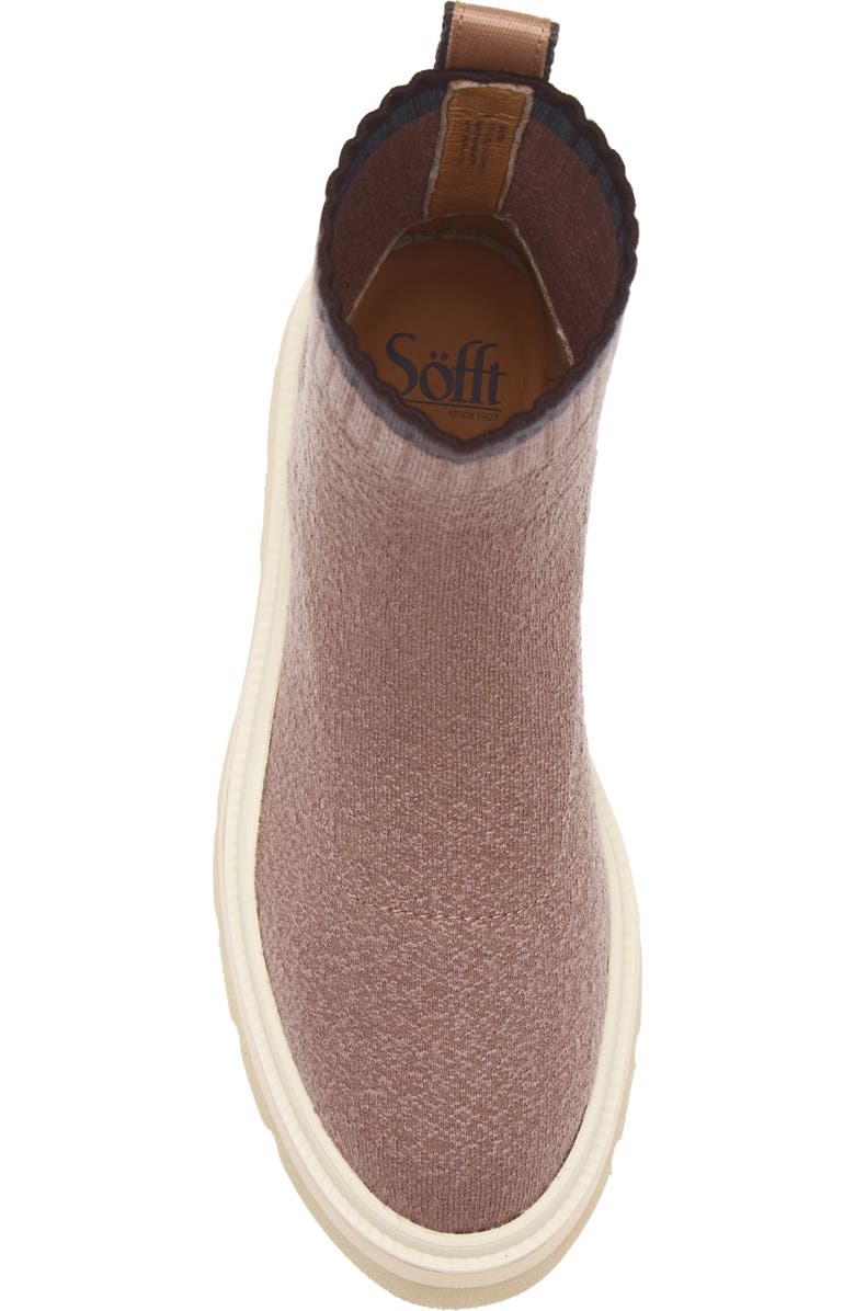 Söfft Provea Platform Sock Boot, Alternate, color, Mauve