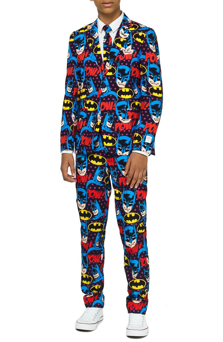 OppoSuits Batman<sup>™</sup> The Dark Knight Two-Piece Suit with Tie, Alternate, color, 