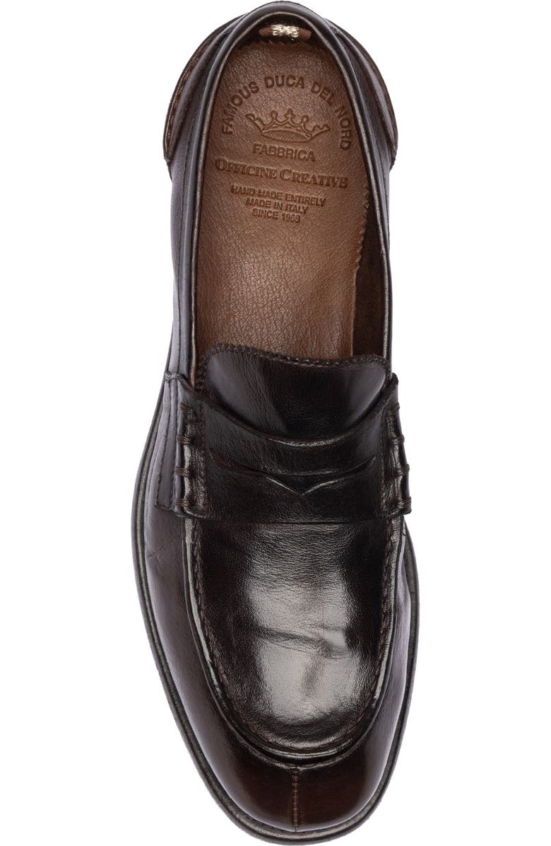 Officine Creative Chronicle 144 Leather Penny Loafer, Alternate, color, Brown
