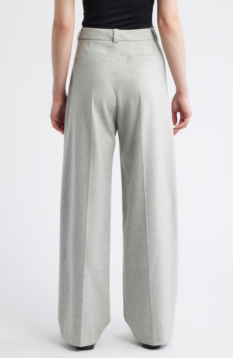 BOSS Orange Taflong Pleated Wide Leg Pants, Alternate, color, Light/ Pastel Grey