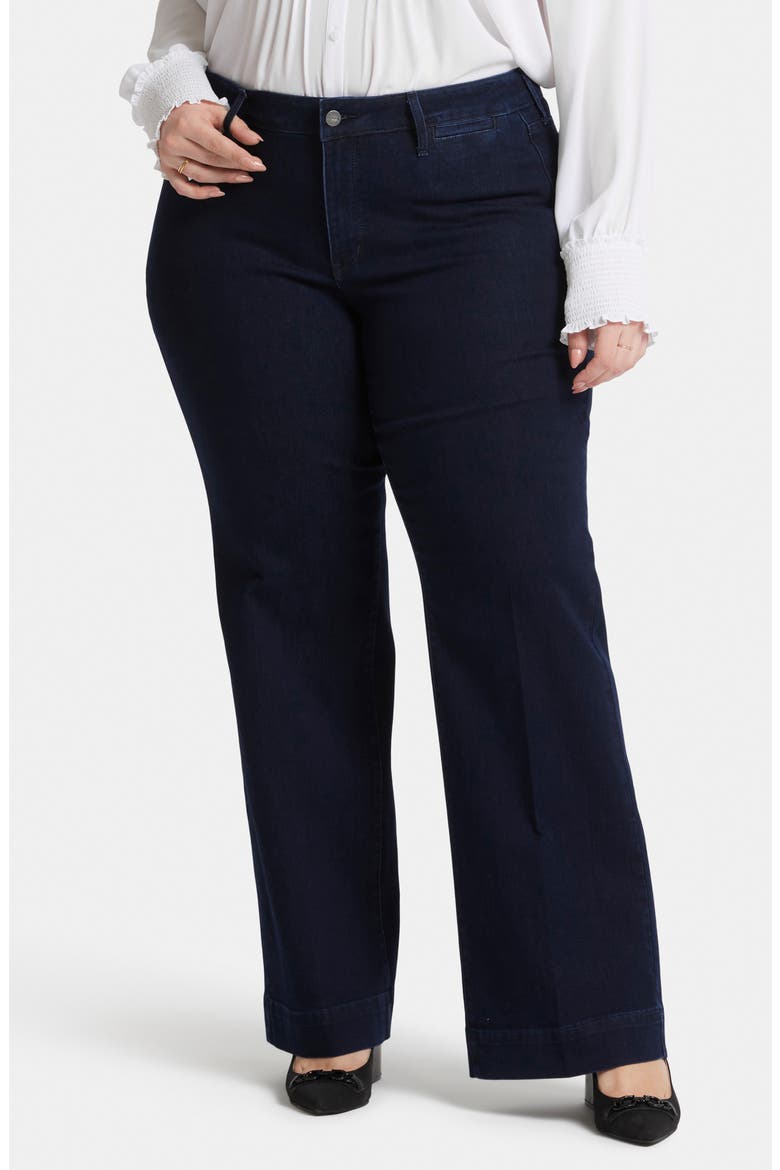 Teresa Wide Leg Trouser Jeans, Main, color, DARK ENZYME