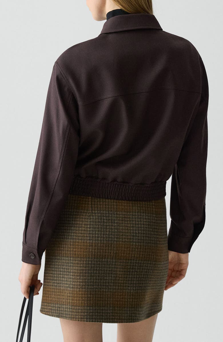 Theory Crop Jacket, Alternate, color, Cacao