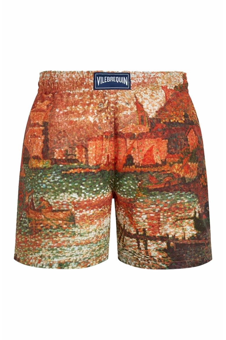 Men's Sortie Du Port De St Tropez 360 Swim Trunks, Alternate, color, BRIQUE