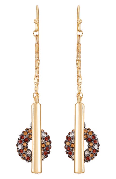 Crystal Chain Drop Earrings