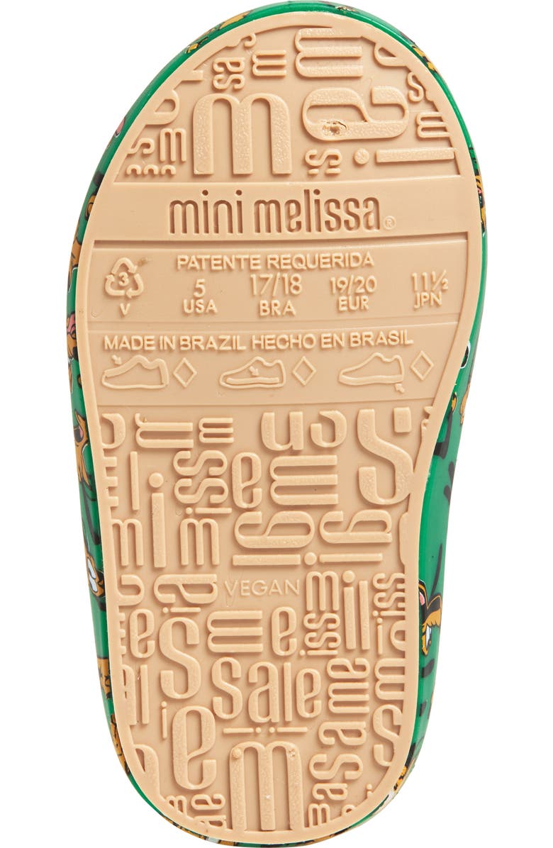 Mini Melissa Kids' The Street Mickey & Friends Sneakers, Alternate, color, Beige/ Green