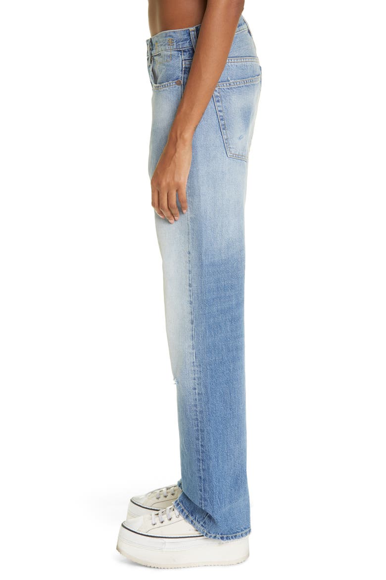Izzy Drop Crotch Straight Leg Jeans, Alternate, color, IRVING BLUE