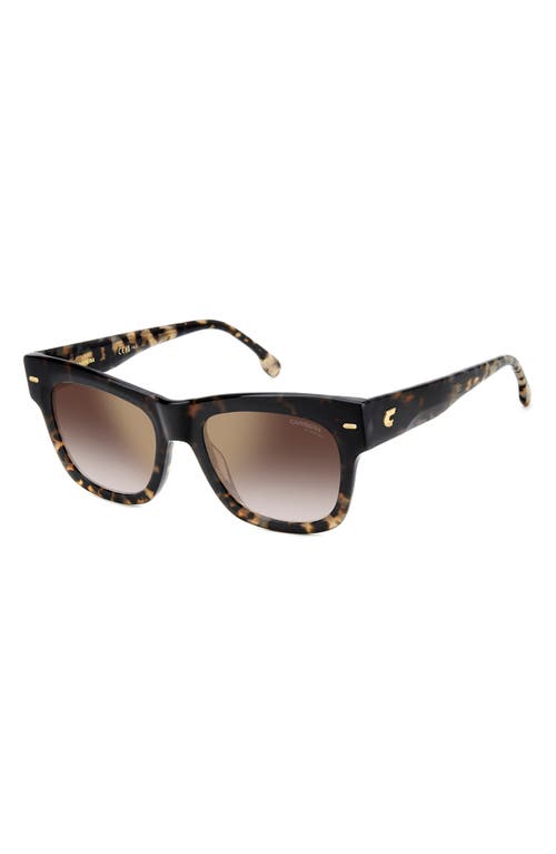 Carrera Eyewear 53mm Gradient Square Sunglasses In Havana/brown