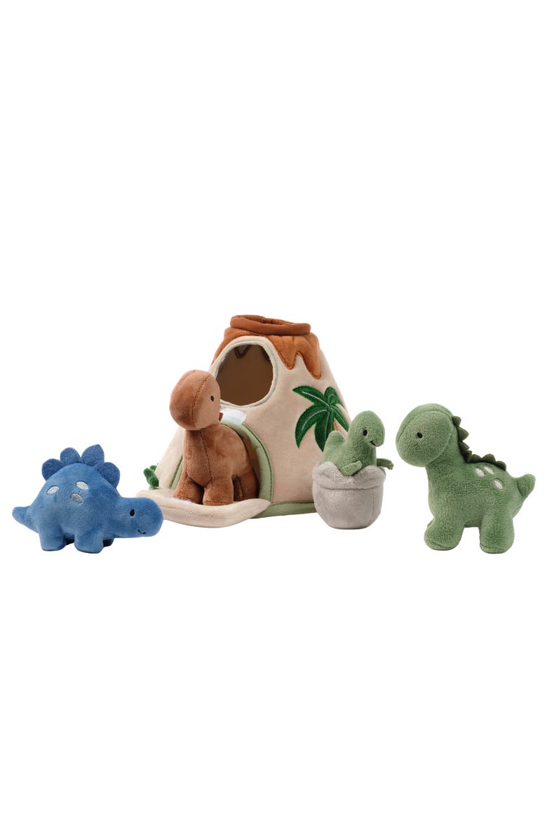 Dino-Might Plush Dinosaur Volcano Interactive Soft Toy Play Set, Alternate, color, Multicolor