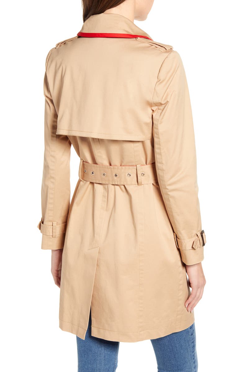 Court & Rowe Classic Stretch Cotton Trench Coat, Alternate, color,