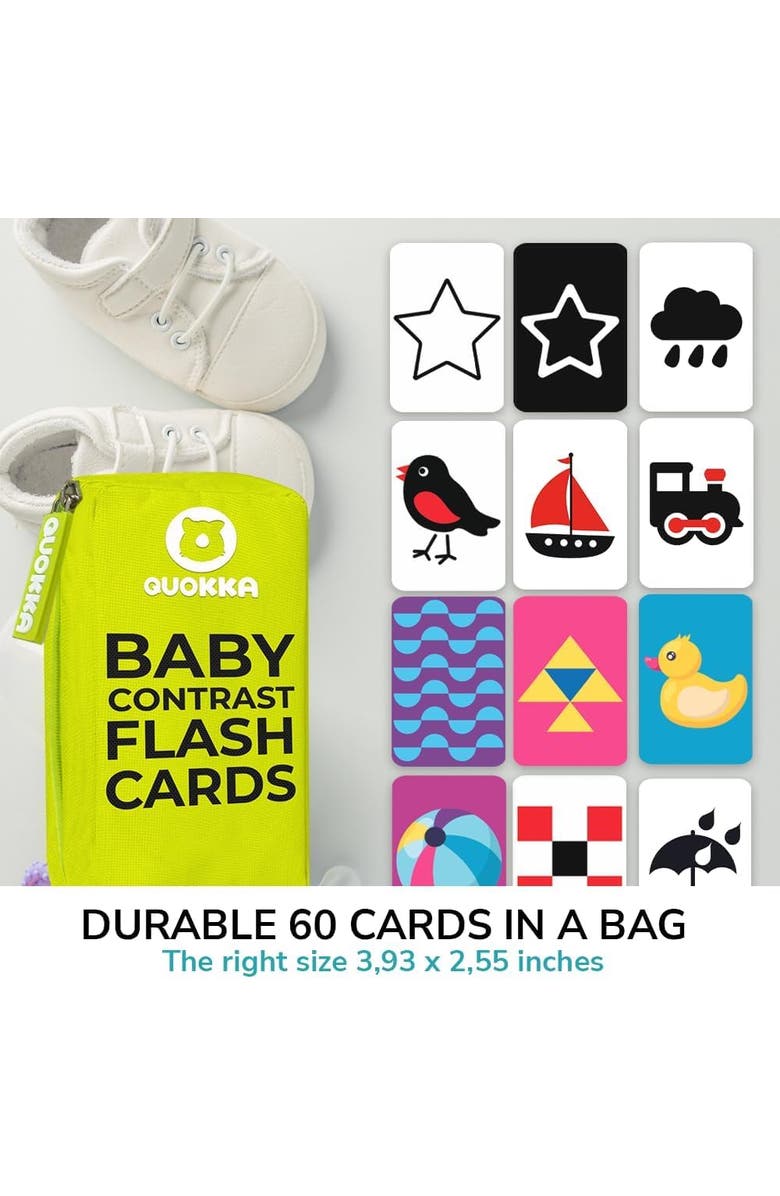 Quokka Kids Flash Cards High Contrast & Vocabulary, Alternate, color, Set 2