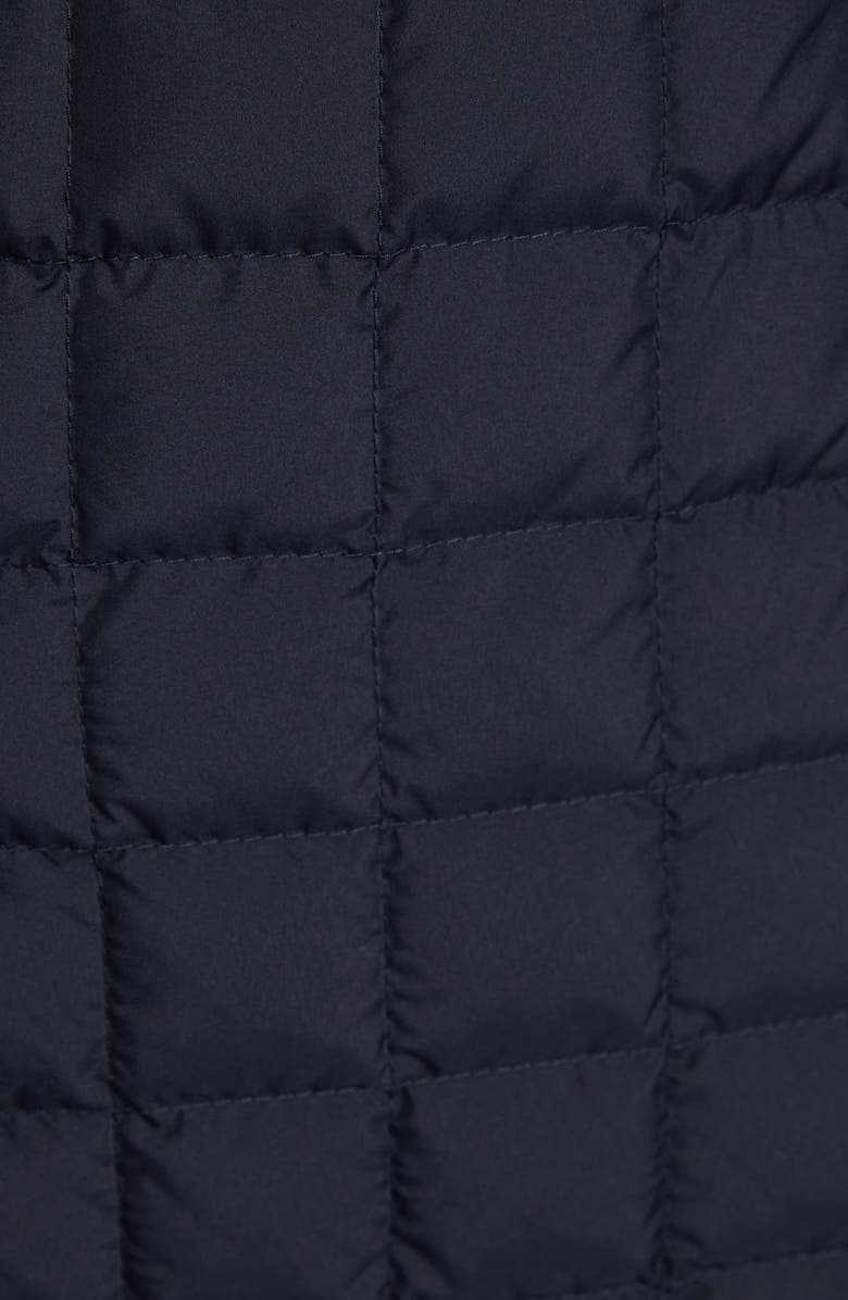 Moncler Quilted Down & Wool Knit Cardigan, Alternate, color, 